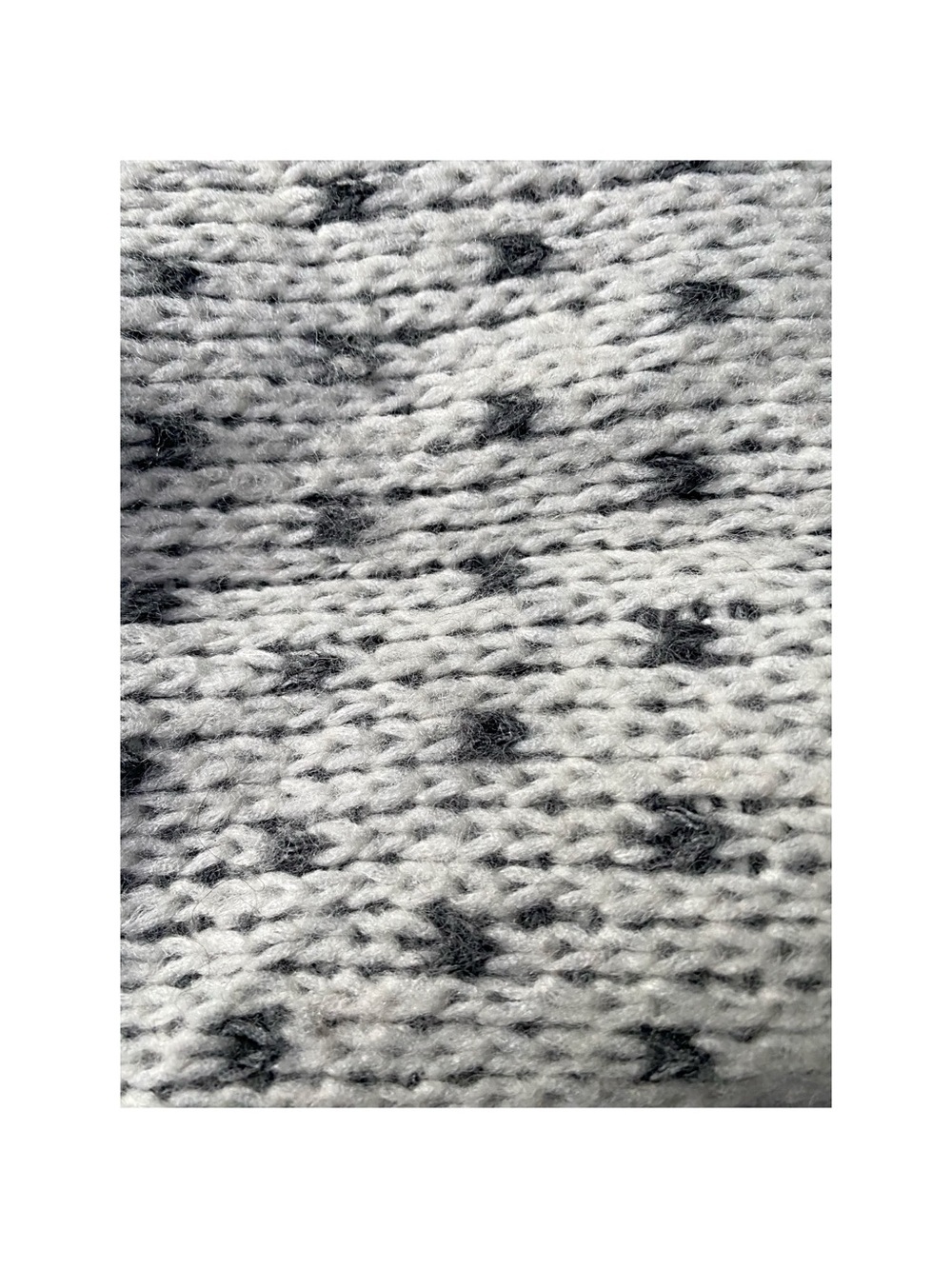 Aerie Black & White Wool Blend Scarf - Picture 5 of 6